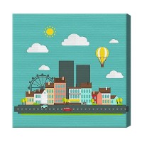 Tablou pe numere Art Gallery Premium Город 20x20см (BX2824)