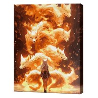 Tablou pe numere Art Gallery Premium Vulpe demon 40x50cm (GX46096)