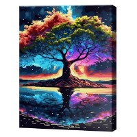 Tablou pe numere Art Gallery Premium Copacul universului 40x50cm (GX46358)