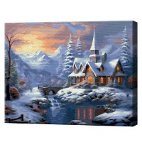 Tablou pe numere Art Gallery Premium Peisaj de iarnă 40x50cm (GX46415)