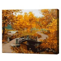 Tablou pe numere Art Gallery Premium Pădurea de aur 30x40cm (EX5686)