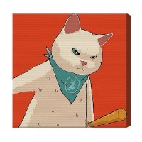 Tablou pe numere Art Gallery Premium Кот-хулиган 20x20см (BX3441)