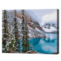 Tablou pe numere Art Gallery Premium Pădurea de lângă lac 40x50cm (GX30898)