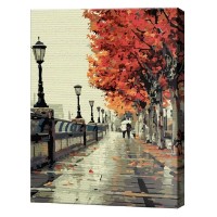 Tablou pe numere Art Gallery Premium Digul toamna 30x40cm (EX8132)