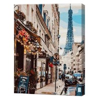 Tablou pe numere Art Gallery Premium Parisul de după colț 40x50cm (GX30083)