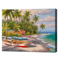 Tablou pe numere Art Gallery Premium Coastă oceanului 40x50cm (GX44102)