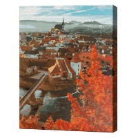 Tablou pe numere Art Gallery Premium Orășel scandinav 40x50cm (GX34086)