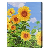 Tablou pe numere Art Gallery Premium Яркие подсолнухи 20x30см (CX4967)