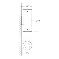 Уличный светильник Fumagalli 3A7003000LXL2K фото №2 — интернет-магазин Desire.md