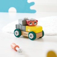 Set de construcție Janod Brico'Kids DIY Car Bear (J06458) imaginea #6 — magazin online Desire.md