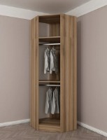 Dulap Trendy Kale 2303 Oak/Anthracit 74x235x52cm GTR004787 imaginea #2 — magazin online Desire.md