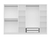 Dulap Trendy Kale 2703 Walnut/White 270x190x52cm GTR004224 imaginea #4 — magazin online Desire.md