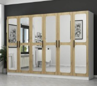 Шкаф Trendy Kale 2716 Walnut/White 270x190x52cm GTR004233 фото №4 — интернет-магазин Desire.md