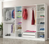 Шкаф Trendy Kale 2716 Walnut/White 270x190x52cm GTR004233 фото №2 — интернет-магазин Desire.md