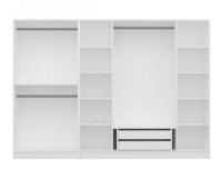 Шкаф Trendy Kale 2716 Walnut/White 270x190x52cm GTR004233 фото №3 — интернет-магазин Desire.md