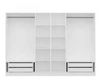 Dulap Trendy Kale 2717 Walnut/White 270x190x52cm GTR004234 imaginea #4 — magazin online Desire.md