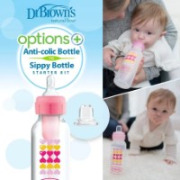 Biberon pentru bebeluș Dr. Brown's Options+ Pink 250ml imaginea #3 — magazin online Desire.md