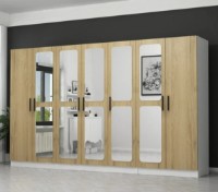 Dulap Trendy Kale 2719 Walnut/White 315x190x52cm GTR004236 imaginea #5 — magazin online Desire.md