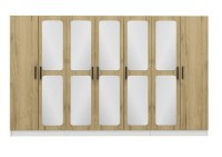 Dulap Trendy Kale 2719 Walnut/White 315x190x52cm GTR004236 imaginea #3 — magazin online Desire.md