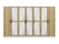 Dulap Trendy Kale 2721 Walnut/White 315x190x52cm GTR004238 imaginea #3 — magazin online Desire.md