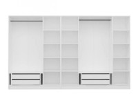 Dulap Trendy Kale 2721 Walnut/White 315x190x52cm GTR004238 imaginea #4 — magazin online Desire.md