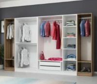 Dulap Trendy Kale 3078 Walnut/White 315x190x52cm GTR004241 imaginea #2 — magazin online Desire.md