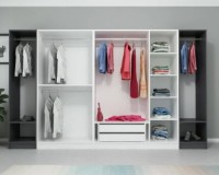 Dulap Trendy Kale 3081 Anthracit/White 315x190x52cm GTR004244 imaginea #2 — magazin online Desire.md