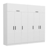 Dulap Trendy Kale 3087 White 270x235x52cm GTR004248 imaginea #2 — magazin online Desire.md