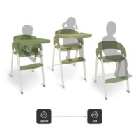 Scaun de masa BabyGo Levels Khaki 3in1 (BGO-5109) imaginea #4 — magazin online Desire.md