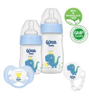 Набор бутылочек для кормления Wee Baby Little Dinosaurs Series Blue