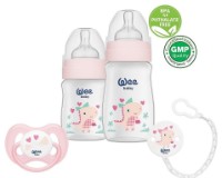 Набор бутылочек для кормления Wee Baby Little Dinosaurs Series Pink