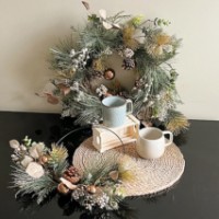 Cunună de Crăciun Casa Masa Decor 40cm (DY56305) imaginea #2 — magazin online Desire.md