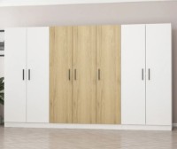 Dulap Trendy Kale 3113 White/Walnut 315x190x52cm GTR004266