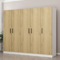 Dulap Trendy Kale 3859 White/Walnut 225x210x52cm GTR004313 imaginea #2 — magazin online Desire.md