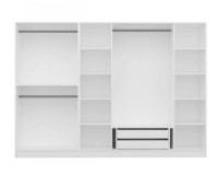 Dulap Trendy Kale 3860 White/Walnut 270x210x52cm GTR004314 imaginea #4 — magazin online Desire.md