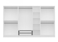 Dulap Trendy Kale 3862 White/Walnut 315x210x52cm GTR004316 imaginea #4 — magazin online Desire.md