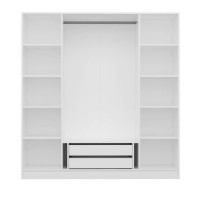 Dulap Trendy Kale 3868 White/Walnut 180x210x52cm GTR004318 imaginea #3 — magazin online Desire.md