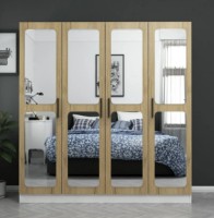 Dulap Trendy Kale 3869 White/Walnut 180x210x52cm GTR004319