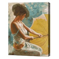 Tablou pe numere Art Gallery Premium O doamnă misterioasă 40x50cm (GX22337)