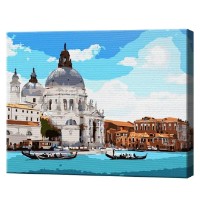 Tablou pe numere Art Gallery Premium Zi însorită în Veneția 30x40cm (EX6628)