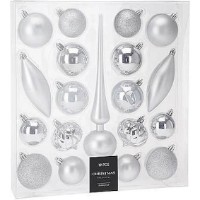 Set de jucării pentru Crăciun Christmas Silver (54208)