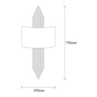 Бра Trendy 620 A Black 22x75x10cm GTR002318 фото №2 — интернет-магазин Desire.md