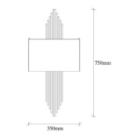 Candelabru de perete Trendy 621 A Black 22x75x10cm GTR002319 imaginea #2 — magazin online Desire.md