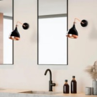 Candelabru de perete Trendy 7031 Black/Copper 32x26x14cm GTR002299 imaginea #3 — magazin online Desire.md