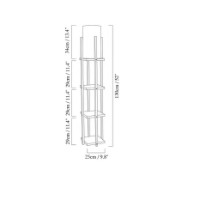 Lampadar Trendy 7113 Black/Copper 25x130x25cm GTR002843 imaginea #2 — magazin online Desire.md