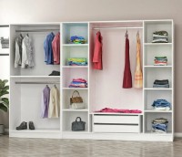 Dulap Trendy Kale 3871 White/Walnut 270x210x52cm GTR004321 imaginea #2 — magazin online Desire.md