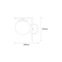 Candelabru de perete Trendy 7141 Gold/White 28x23x15cm GTR002228 imaginea #2 — magazin online Desire.md