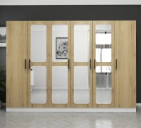 Dulap Trendy Kale 3872 White/Walnut 270x210x52cm GTR004322