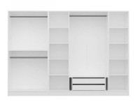 Dulap Trendy Kale 3872 White/Walnut 270x210x52cm GTR004322 imaginea #3 — magazin online Desire.md