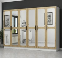 Dulap Trendy Kale 3873 White/Walnut 270x210x52cm GTR004323 imaginea #5 — magazin online Desire.md